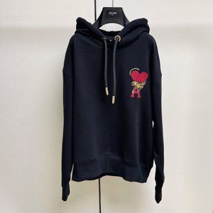 Ami Paris Love Embroidered Hoodie